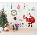 Wholesale Christmas Decor Removable Vinyl Colorful Wall Sticker